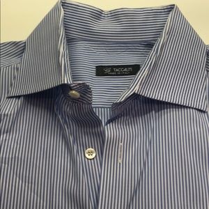 Classic Italian blue/white button down French cuff